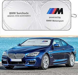 Car Windshield Sunshade,Front Window Sun Visor for 1-Series 2-Series 3-Series 4door/wgn 3-Series 2door 4-Series 2/4door 6-Series 8-Series Z3 Z4 X2, Small(59.05 inch x 27.55 inch)