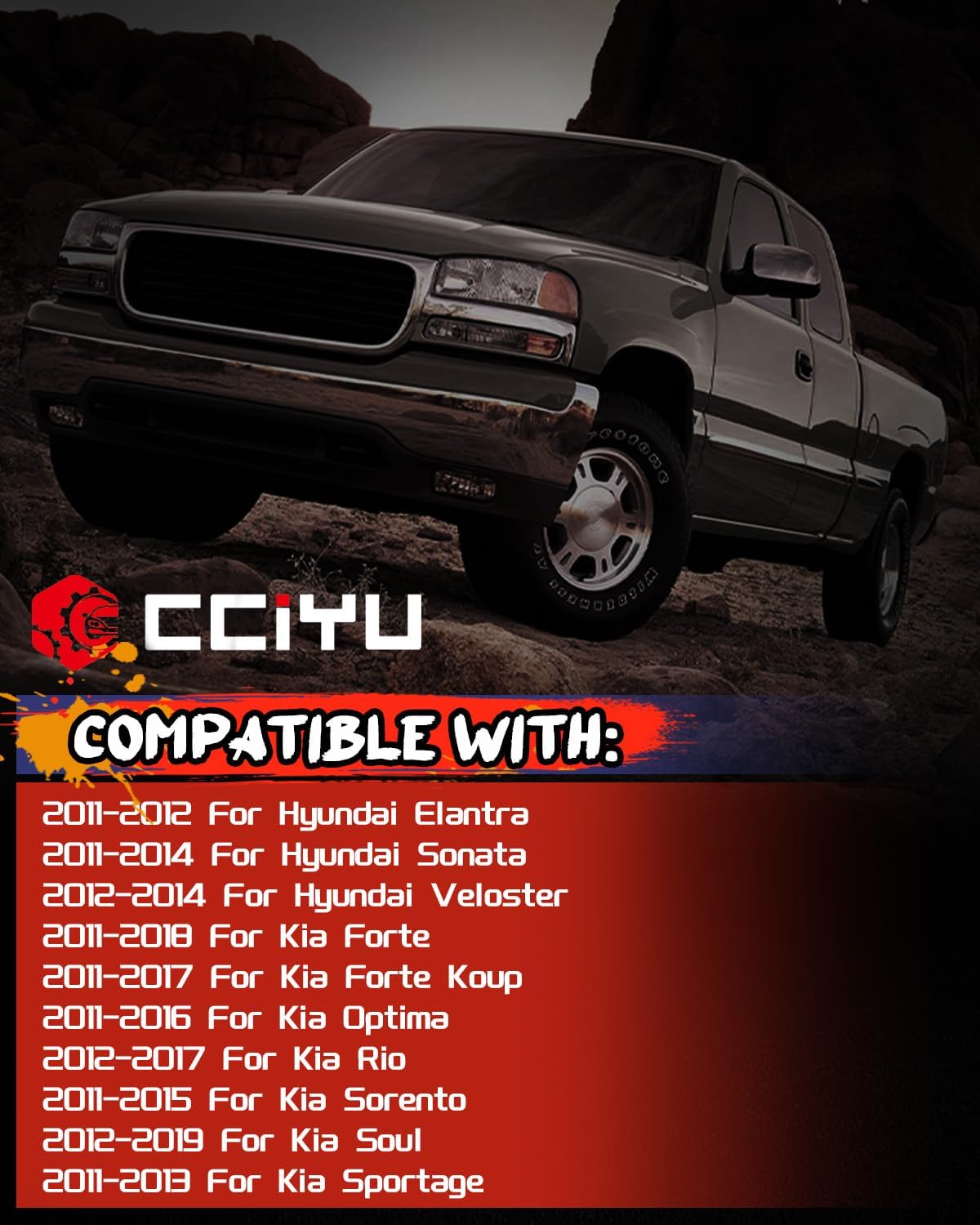 cciyu Combination Switch 93410-1U110 93410-1U111 Turn Signal Switch Headlamp Switch Fit 2011-2012 for Hyundai Elantra, 2011-2014 for Hyundai Sonata, 2012-2014 for Hyundai Veloster