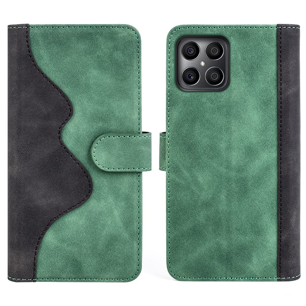 SEAHAI Cover per Honor X8a, Ultra Sottile Custodia Premium Pelle
