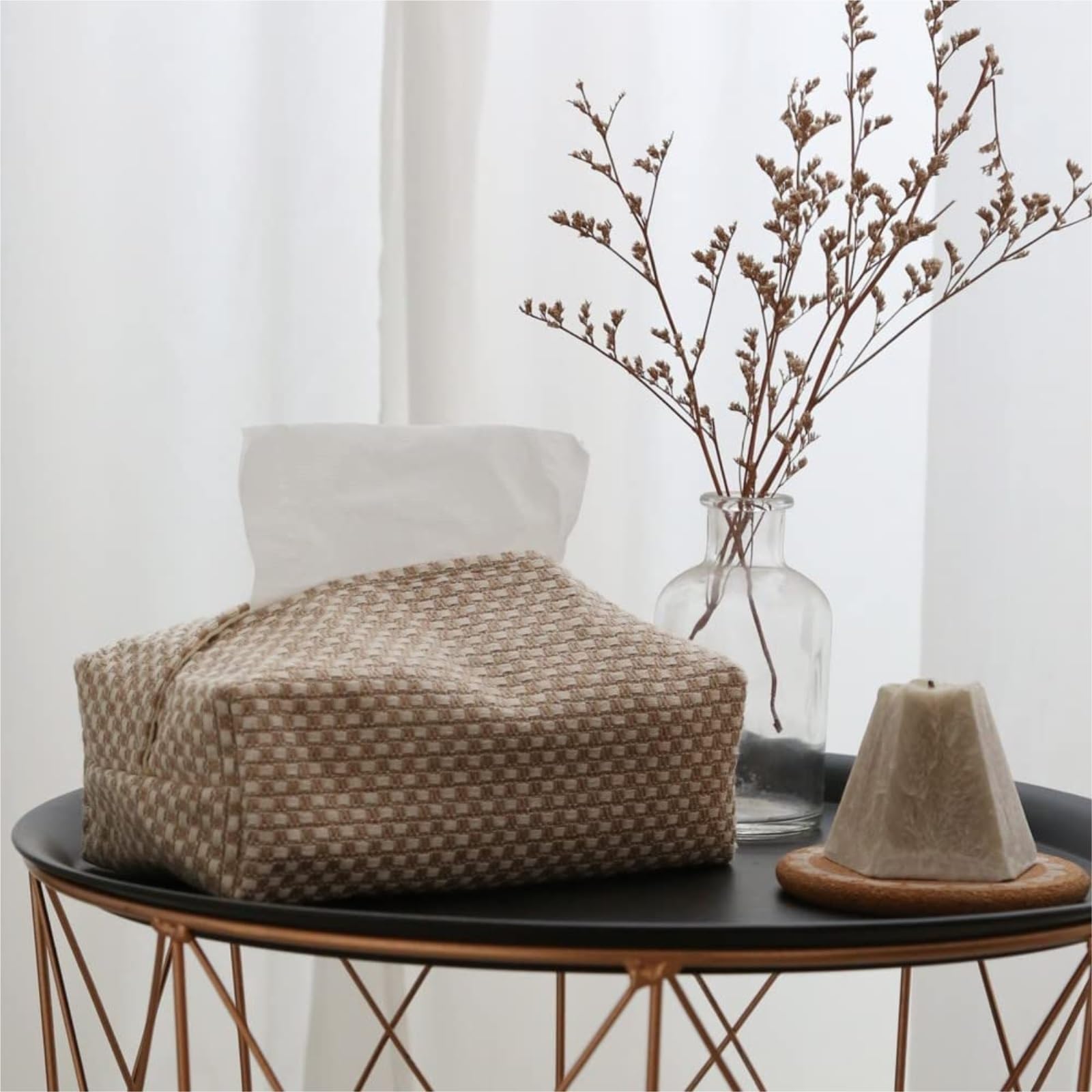 Pudełko na Chusteczki Nawilżane, Pudełko Na Chusteczki Do Pompowania Toalety W Samochodzie Salon Uchwyt Serwetki Biurko Pojemnik Ręczniki Papierowe Sypialni i Salonu(C)