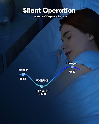 Miniatura 5 de VONLUCE Ventiladores de techo con luces, ventilador de techo de 52 pulgadas y control remoto, motor CC reversible de 6 velocidades, 3CCT, ventilador