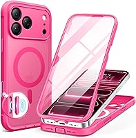 Vista 67 de BERFY Funda para iPhone Air, compatible con MagSafe, protector de pantalla de privacidad integrado y protección de cámara, cuerpo completo