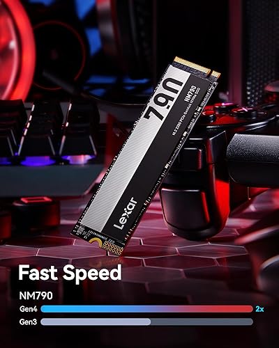 Lexar NM790 2TB SSD, M.2 2280 PCIe Gen4x4 NVMe 1.4 Internal SSD, Up to 7400MB/s Read, Up to 6500MB/s Write, Internal Solid State Drive for PS5, PC, Laptop, Gamers, Professionals (LNM790X002T-RNNNG) - 6