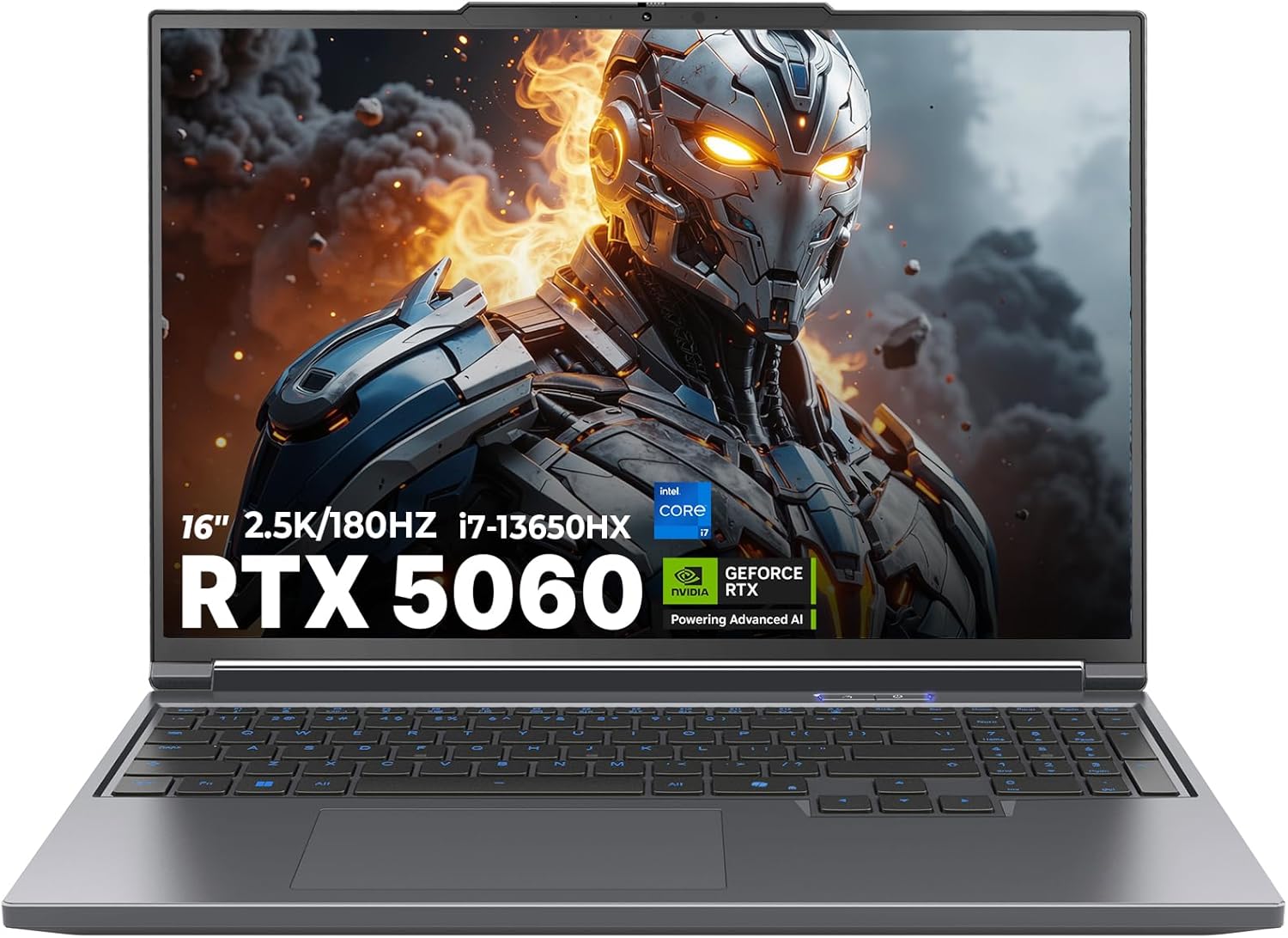 Gaming Laptop, 16" QHD 180Hz 2.5K, RTX 5060, Intel Core I7 13650HX, 16GB RAM, 1TB SSD, Backlit Keyboard, WiFi 6E, Windows 11 Home Gray- Legend X