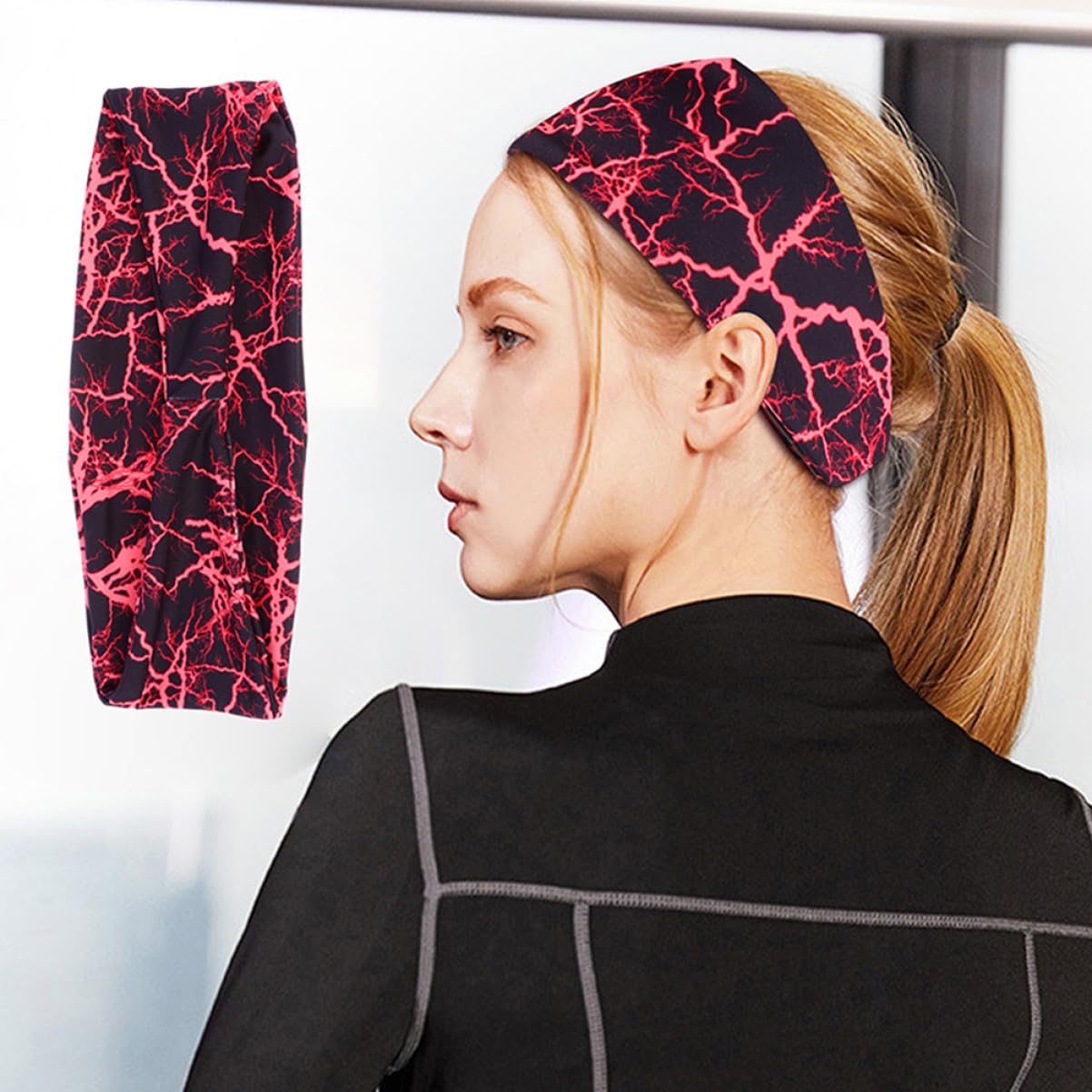 Toyvian Cintura Antitraspirante Fitness Larga Fascia Elastici Per Atletico Bande Gruppo Musicale Fasce Sportive Fascia Per Da Allenamento Poliestere