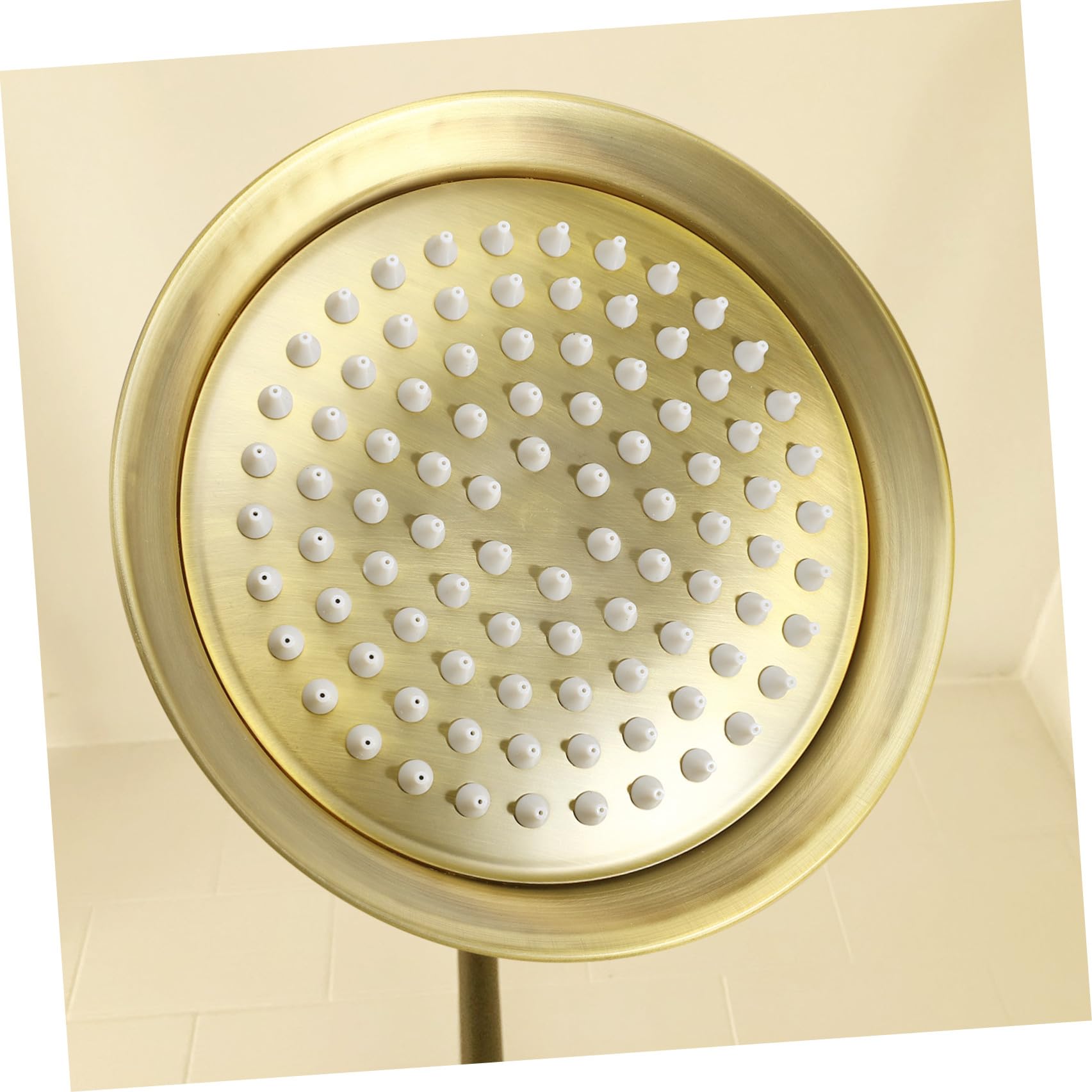 Cabezal Rociador de Baño Vintage Marrón de Acero Inoxidable, 8 Pulgadas