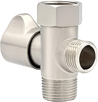 Vista 1 de Adaptador en T de válvula de cierre LUXE Bidet de 7/8" x 7/8" x 1/2" para bidés, compatible con accesorios de bidé de la serie NEO