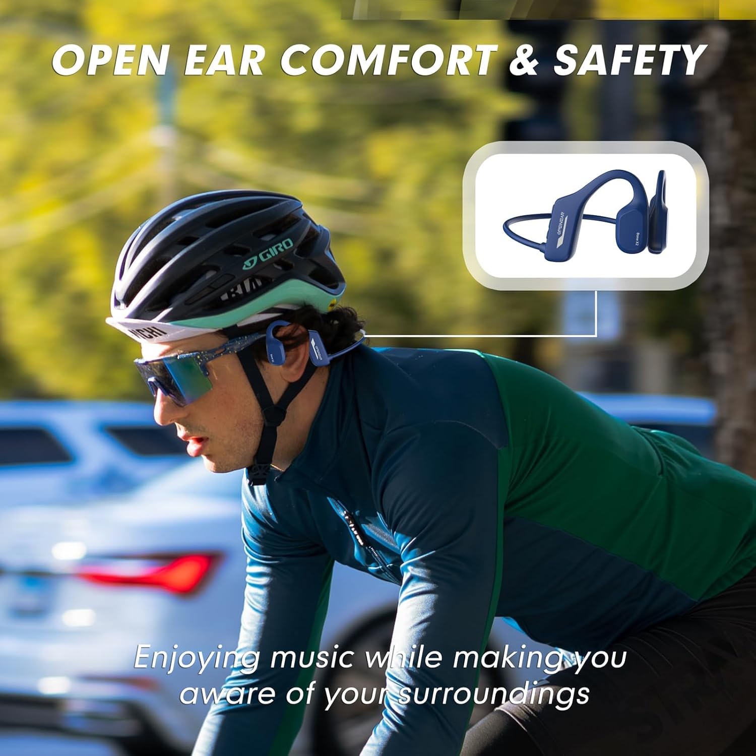 Bone Conduction Headphones Swimming Underwater IPX8 Waterproof Headphones Underwater Waterproof Earbuds for Swimming Swim Headphones Bluetooth Bone Conduction Head Set MP3 Player with 8G Memory