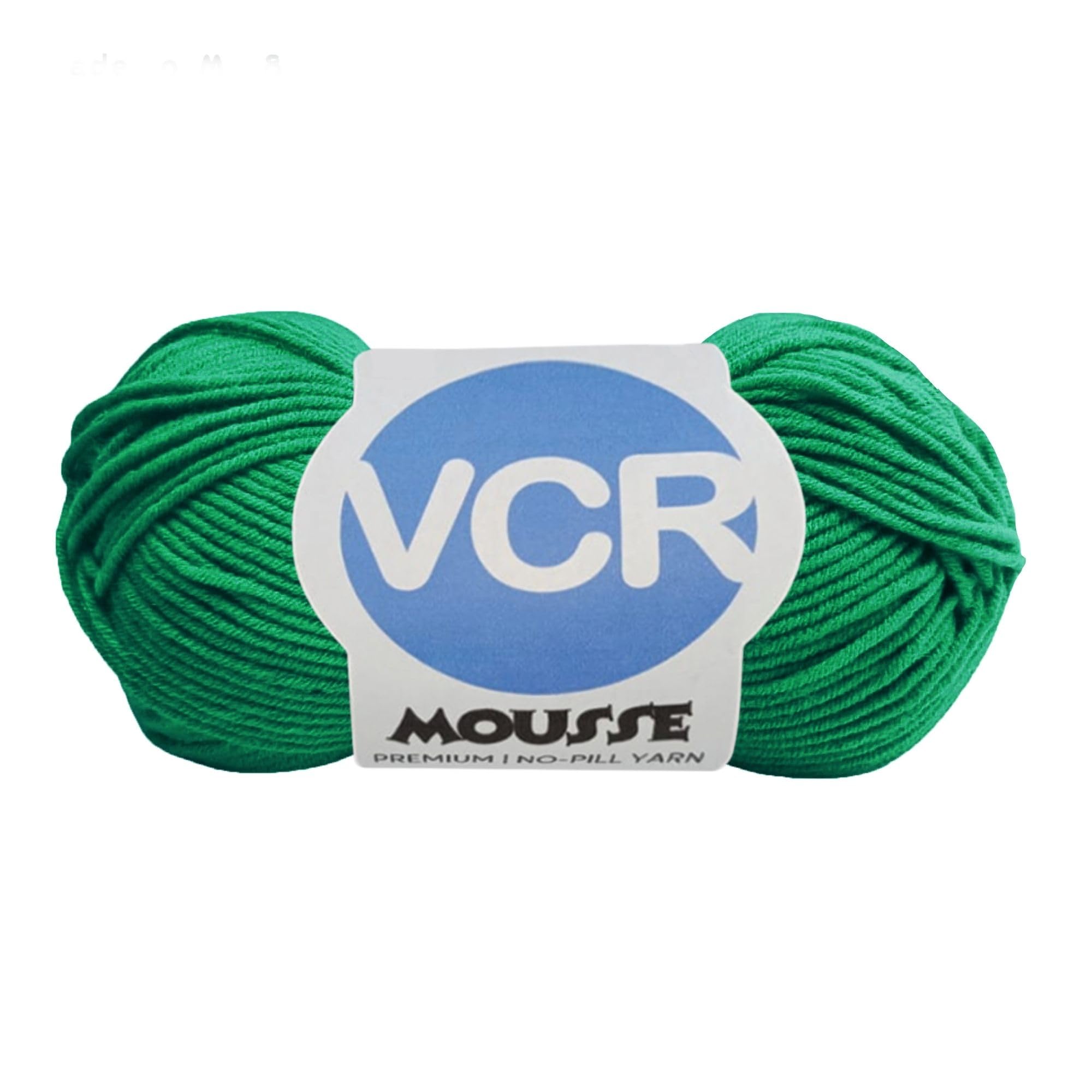 VCR 4 Ply Dark Green Yarn, 100 Grams Hank, 190 Meters Length, Acrylic Ball for Crochet and Knitting, Soft Crosia Threads, Pack of 1 Yarn, Suitable for DIY Crafts