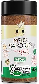 Da Vovó, Temperinho completo, Primeiro sabores, Para arroz, Enriquecido com Cúrcuma, Ideal para bebês e crianças, Orgânico, 40 Gramas