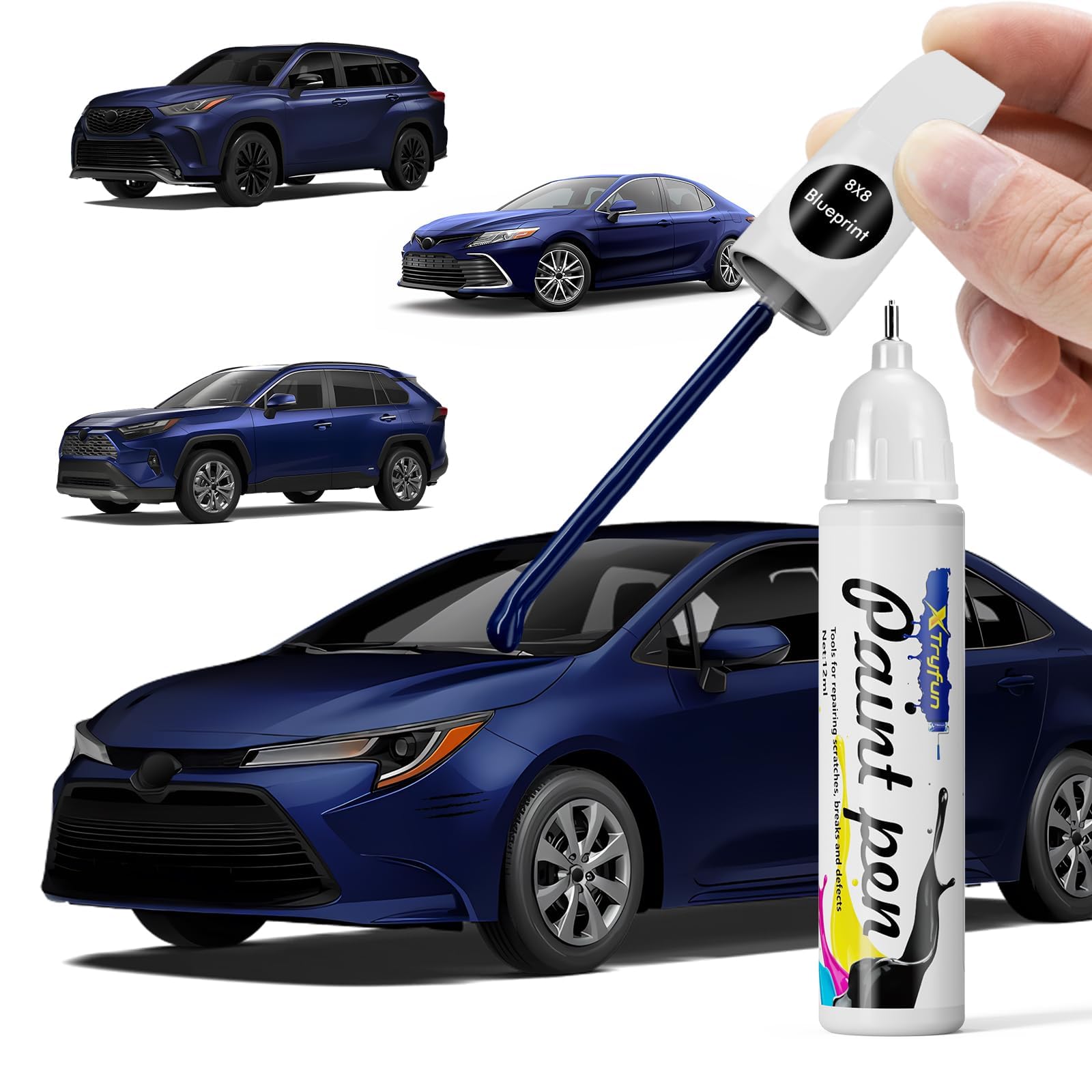 タッチ Amazon.com: XTryfun 8X8 Blueprint Touch Up Paint Compatible
