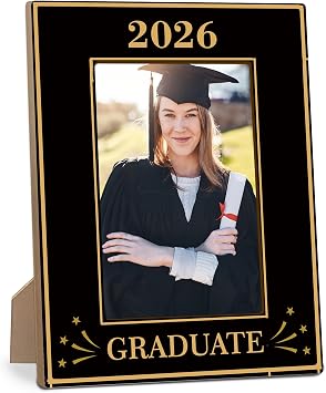 Graduation Picture Frame - Class Of 2026 - 4"X6" - Graduate Keepsake - High School College Graduation Gift - Grad Party Decoration - A05