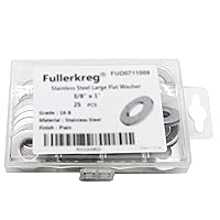 Vista 5 de Fullerkreg Arandelas para guardabarros de acero inoxidable 5/16" x 7/8" (50 piezas)