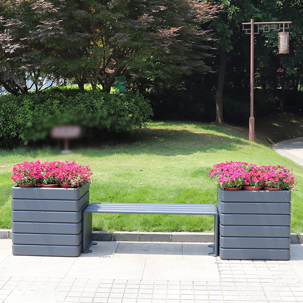ŁAwka Ogrodowa Ławki zewnętrzne Odporne na warunki atmosferyczne ławki zewnętrzne Park zewnętrzny Widokowy Stołek Widokowy Dom Ogród Krzesło rekreacyjne Ławka ogrodowa Krzesło ze stopu aluminium Meta
