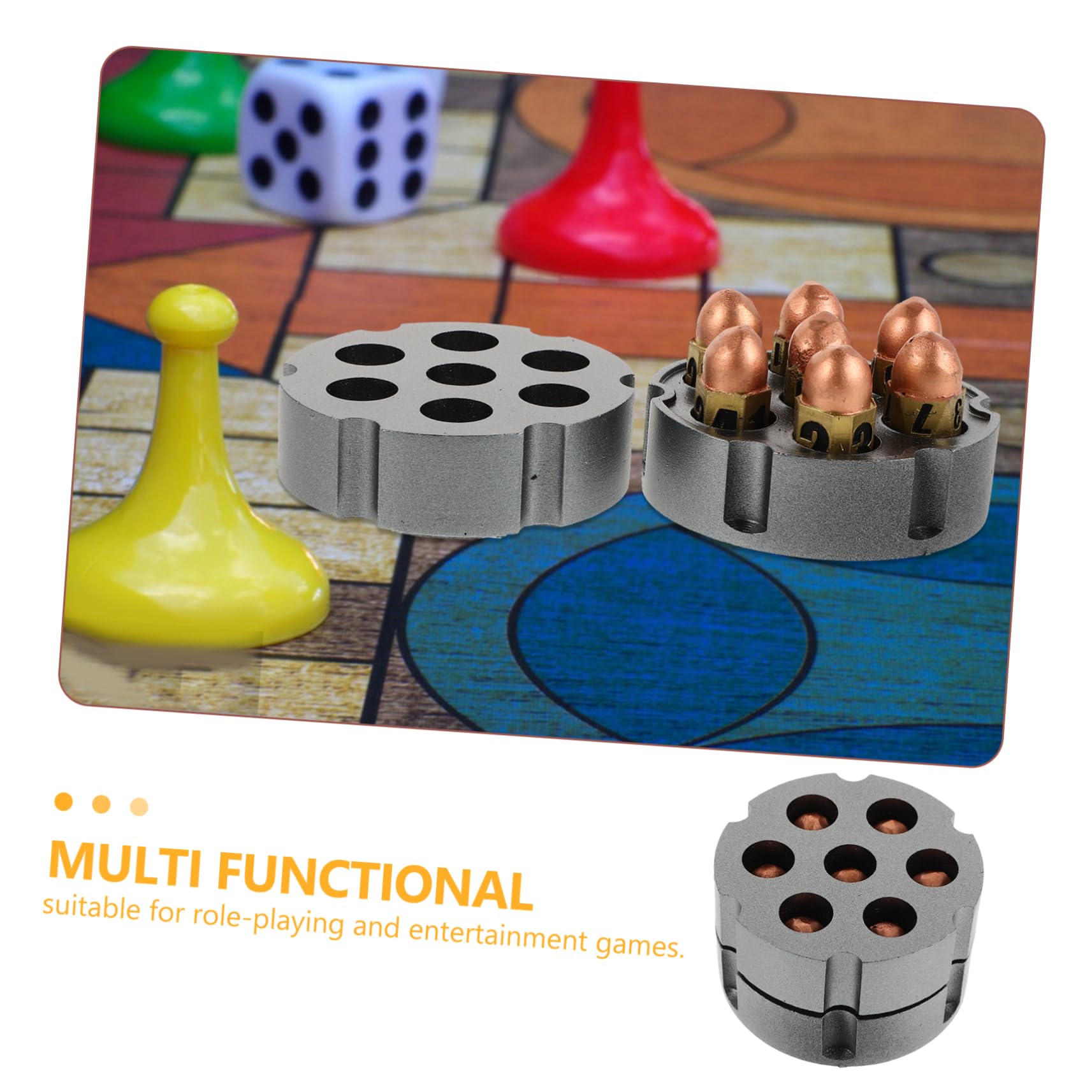 Abaodam Set de Dés en Résine avec Socle, 1 Lot, Surface Lisse, Léger et Facile à Transporter, pour Jeux de Société, Fêtes et Bars