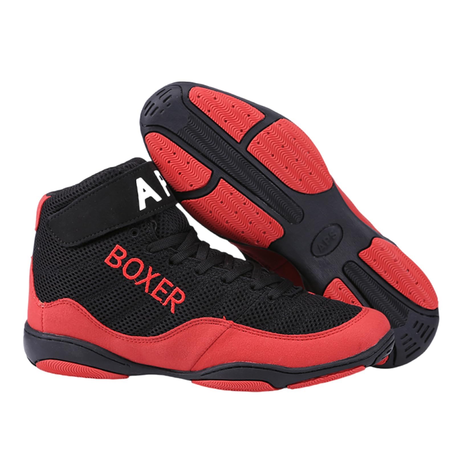 Zapatos De Lucha Antideslizantes,Botas Boxeo,Zapatos De Lucha Unisexo,Mallatranspirable,Flexiblesyduraderos,Adecuado para Peleas,Lucha Libre,Fitness,Artes Marciales,Sanda