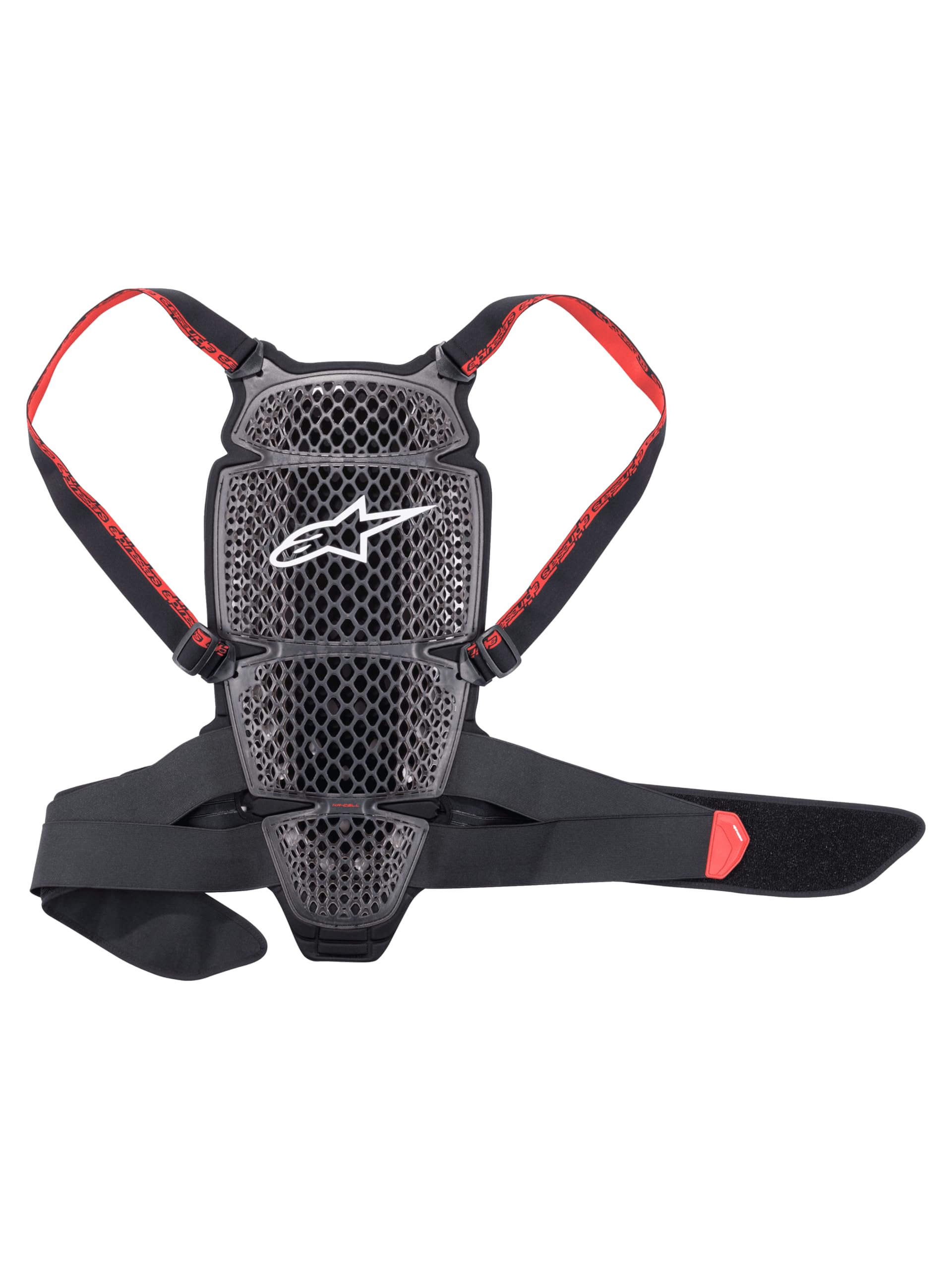 Alpinestars KR-Cell Protector de Espalda de Motocicleta (S), Gris, Negro, Rojo, S/L para Hombre