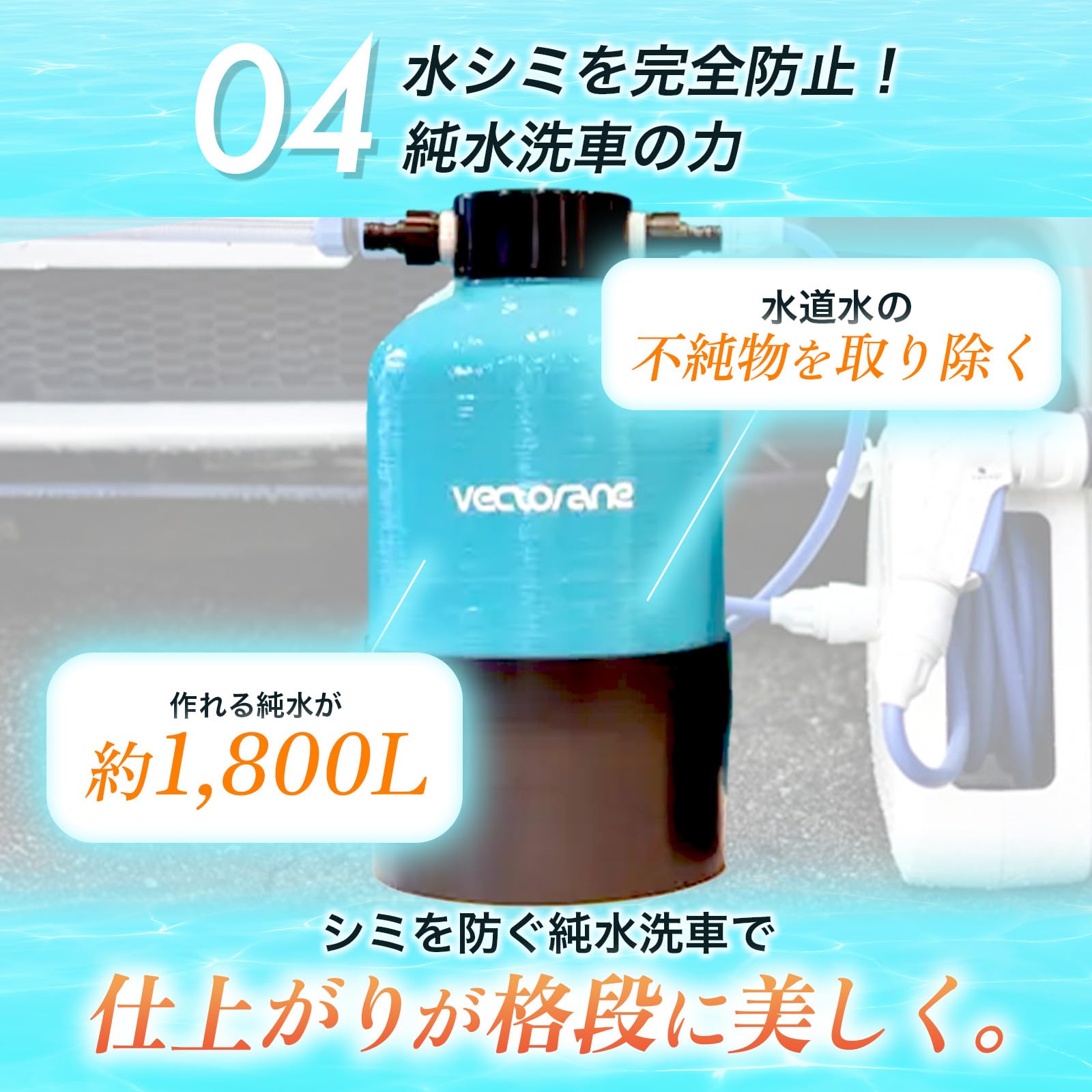 Amazon | ベクトレーン 洗車用純水器 純水器 洗車用品 洗車用 小型 