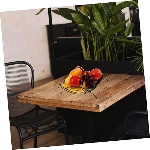 Miniatura 5 de DECHOUS Cesta de frutas de metal para decoración del hogar, bandeja de frutas para encimera, soporte de frutas, decoración de mesa, mesa rústica,