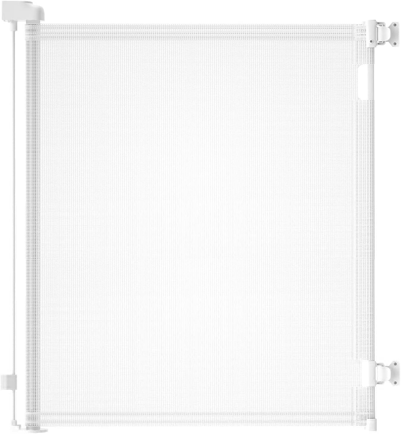 Retractable Baby Gate – Mesh Safety Gate Extends To 71 Inches, For Doorways, Stairs, Indoor/Outdoor