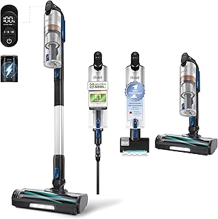 Levoit - Akku Staubsauger -Laufzeit für 150㎡ - Staubsauger Kabellos - 99,9 Prozent Staubfangrate - Mini-Motorbürste - Selbststehend - Anti Tangle - Für Tierhaare/Teppiche/Hartböden/Auto-LVAC-300, Blau