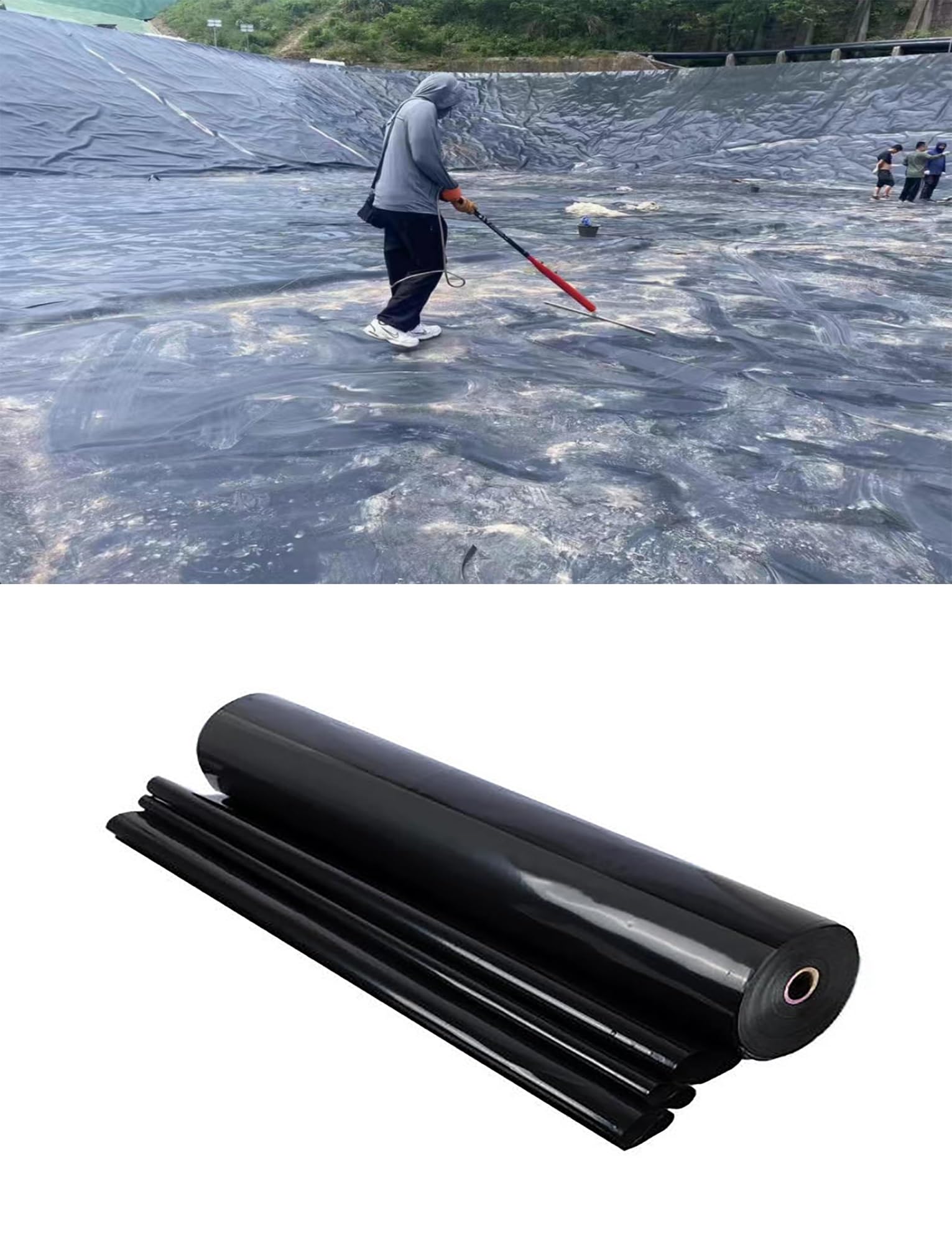 Géomembrane étanche Mil Liners pour bassin et cascade de jardin
