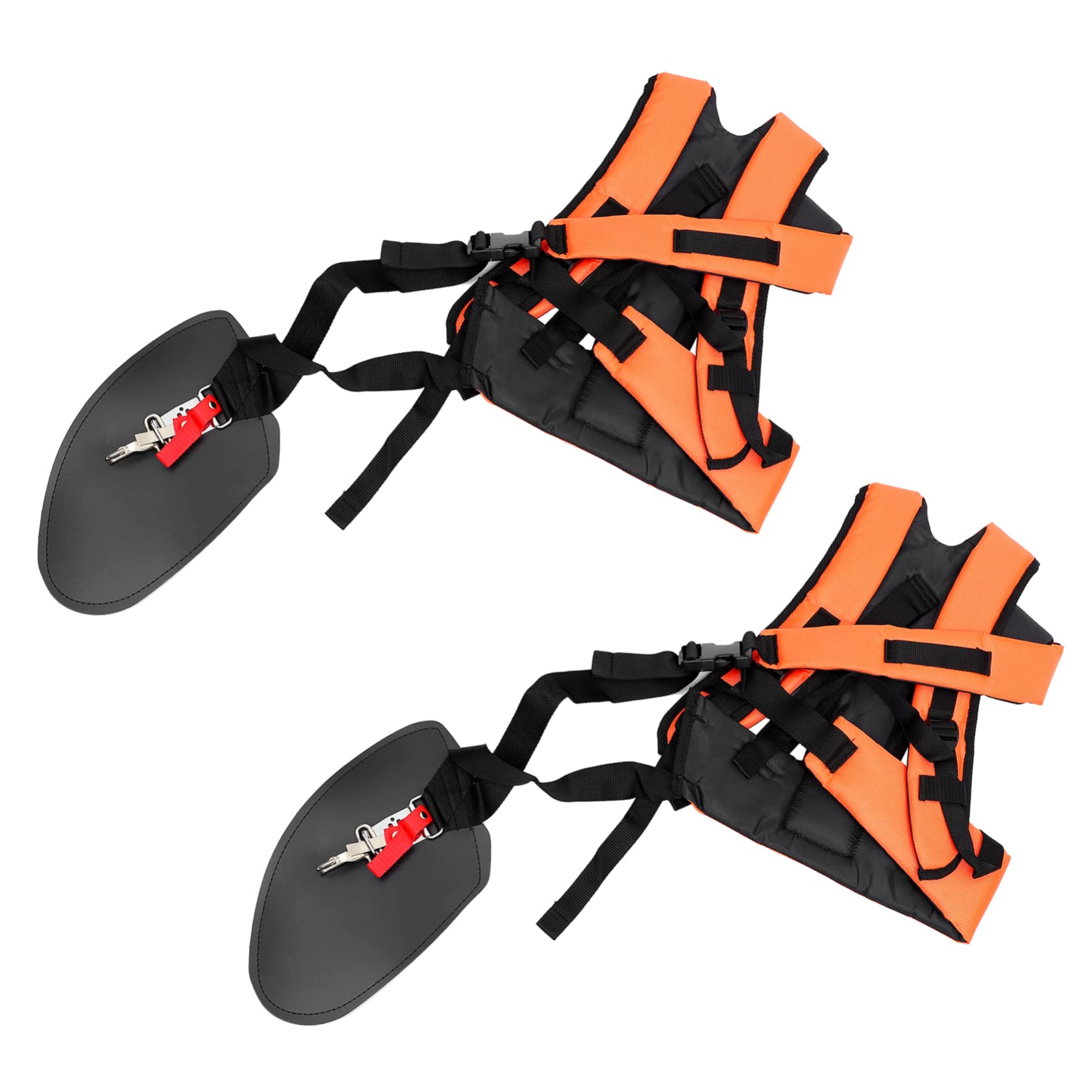 Toyvian Decespugliatore per Uso Efficiente Imbracatura Doppia Tracolla Regolabile Imbottitura Comoda e Resistente in Acciaio Inossidabile nel Giardinaggio