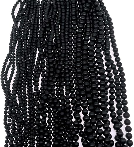 Miniatura 5 de Oameusa Cuentas redondas naturales de ágata suave, cuentas sueltas de ágata para fabricación de joyas, 15 pulgadas, 1 hebra por bolsa, al por mayor