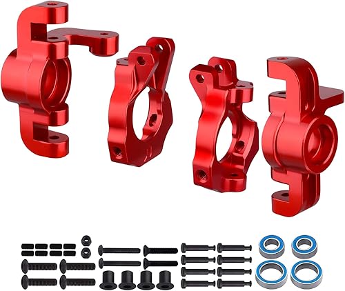 FriHobby Juego de husillo delantero y portador de aluminio para 110 Losi Tenacity Todo Nudillos de dirección y concentradores C para actualizaciones