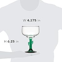 Vista 8 de Libbey Vasos de margarita de cactus, 16 onzas, juego de 4