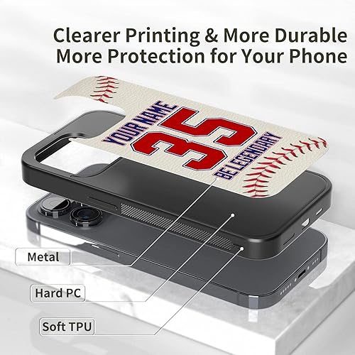 Miniatura 3 de Fundas de teléfono personalizadas con nombre del número Be Legendary Design iPhone 11 12 13 14 Pro Max Plus Mini X Xs Xr Samsung A02 A10 A13 A42 A51