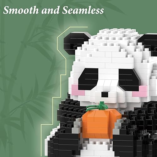 Miniatura 3 de MJDDJA Mini bloques de construcción panda de calabaza de Halloween, juegos de bloques de construcción de Halloween para niños de 6, 7, 8, 9+, juegos