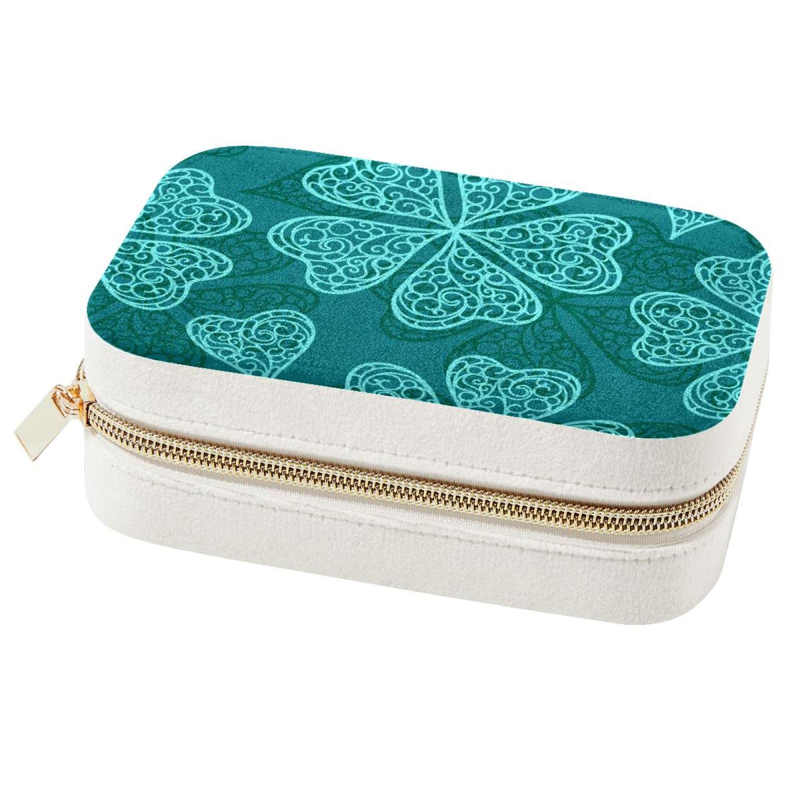 Boîte à bijoux trèfles portable : cadeau de demoiselle d'honneur idéal