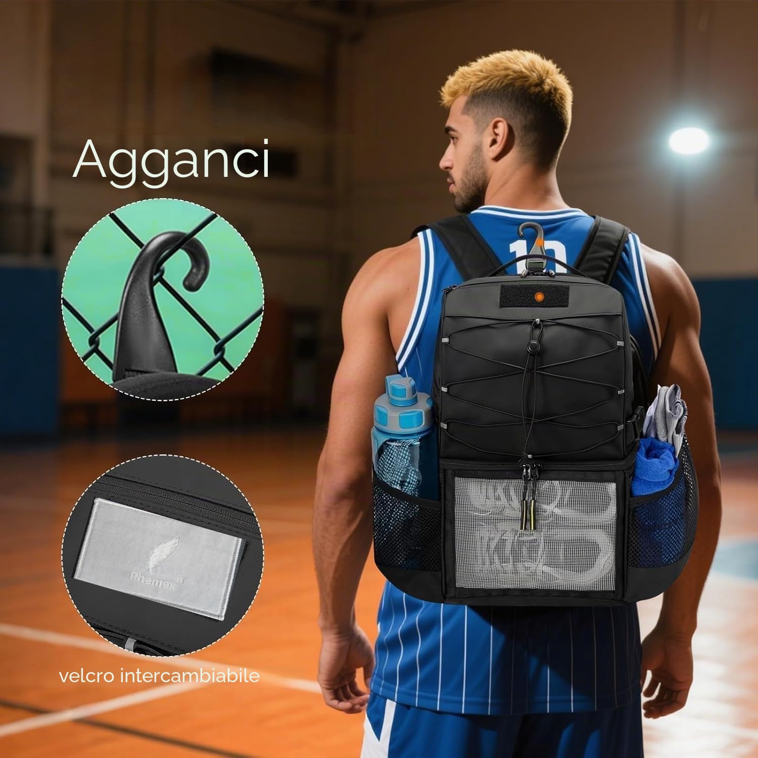 Zaino Multifunzionale 40L Uomo per Trekking, Laptop, Business e Scuola