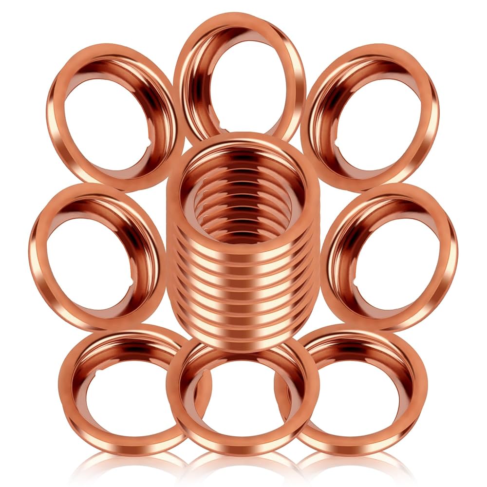 Amazon.co.jp: オイルドレンプラグガスケット50個、オイル交換用