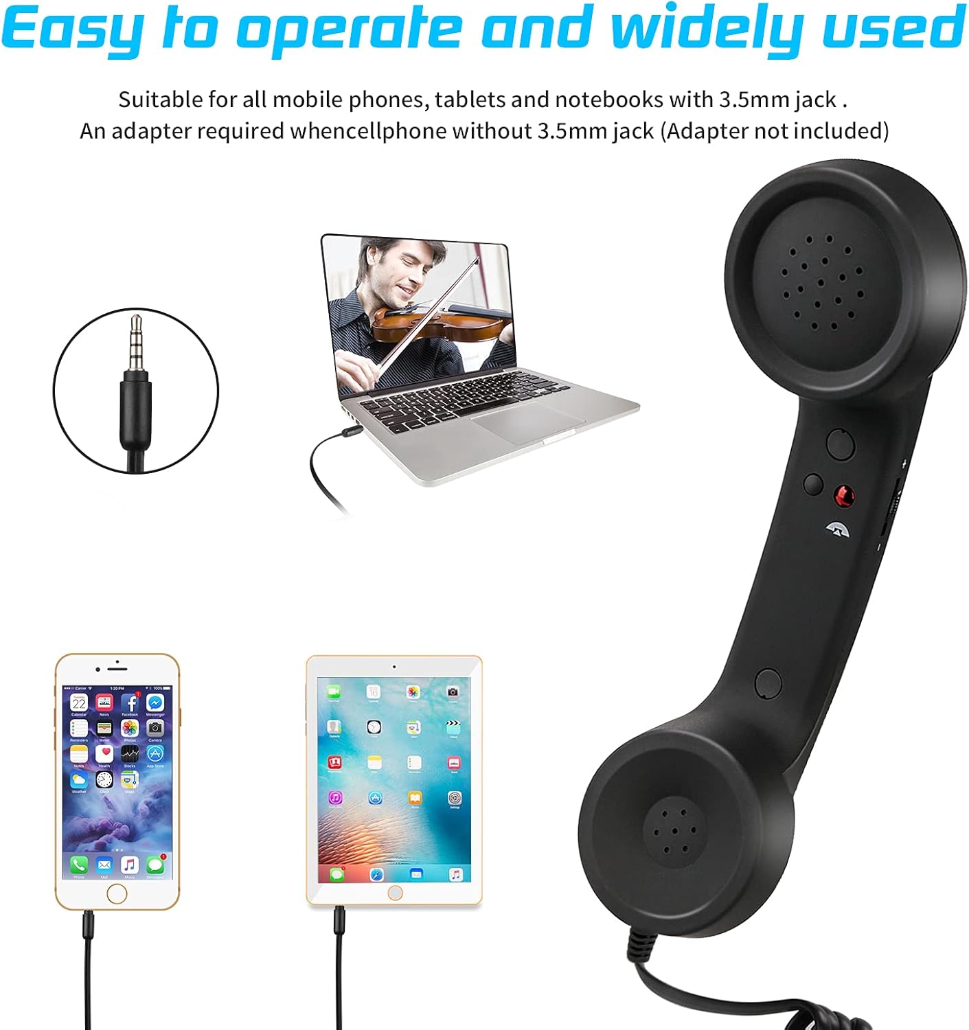 Retro Handset, Cell Phone Handset,Retro Telephone handset Anti