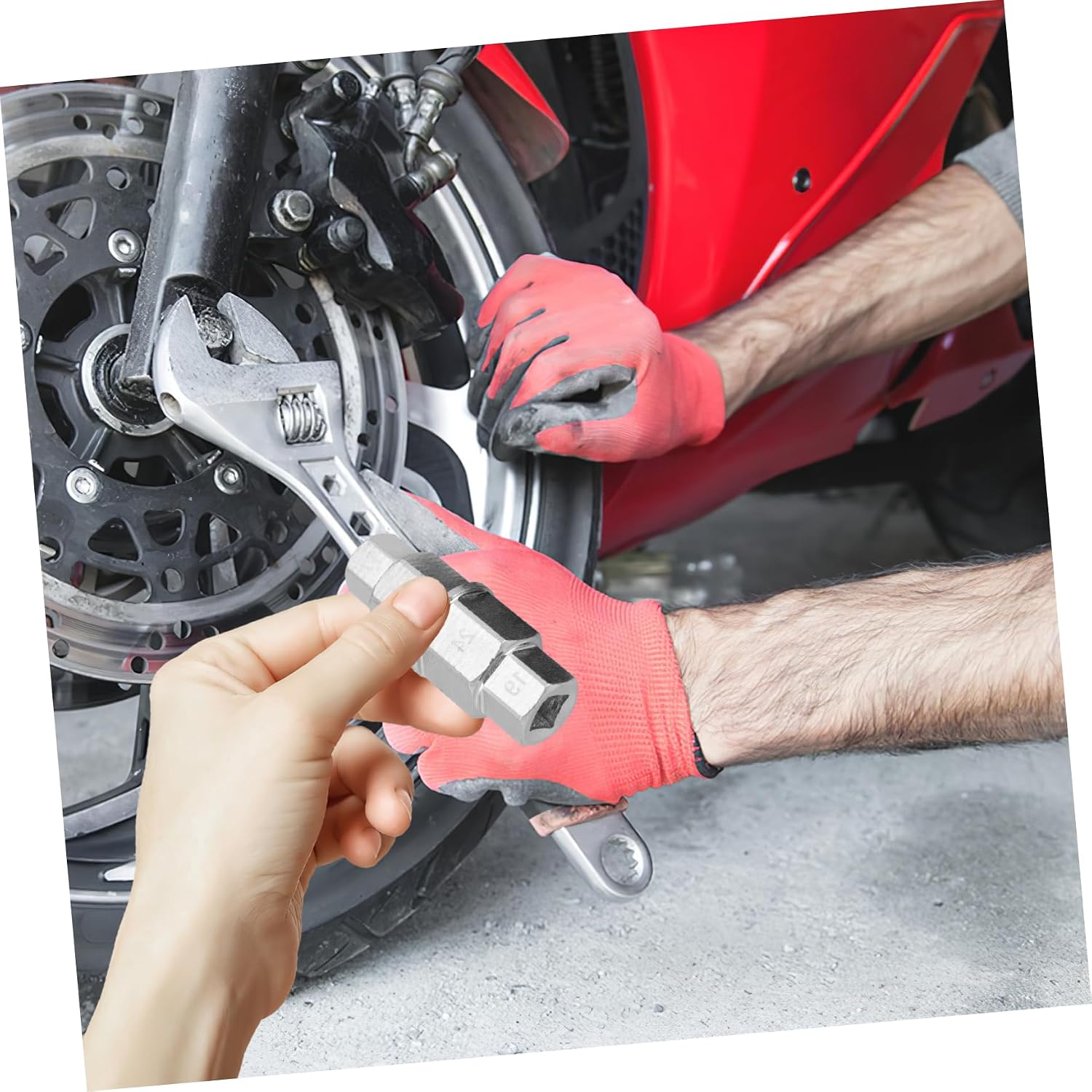 Alipis 2pcs 45 Steel Axle Removal Tool for Motorcycle Axle Removal Wrench Motorcycle Spindle Adapter Motorcycle Axle Removal