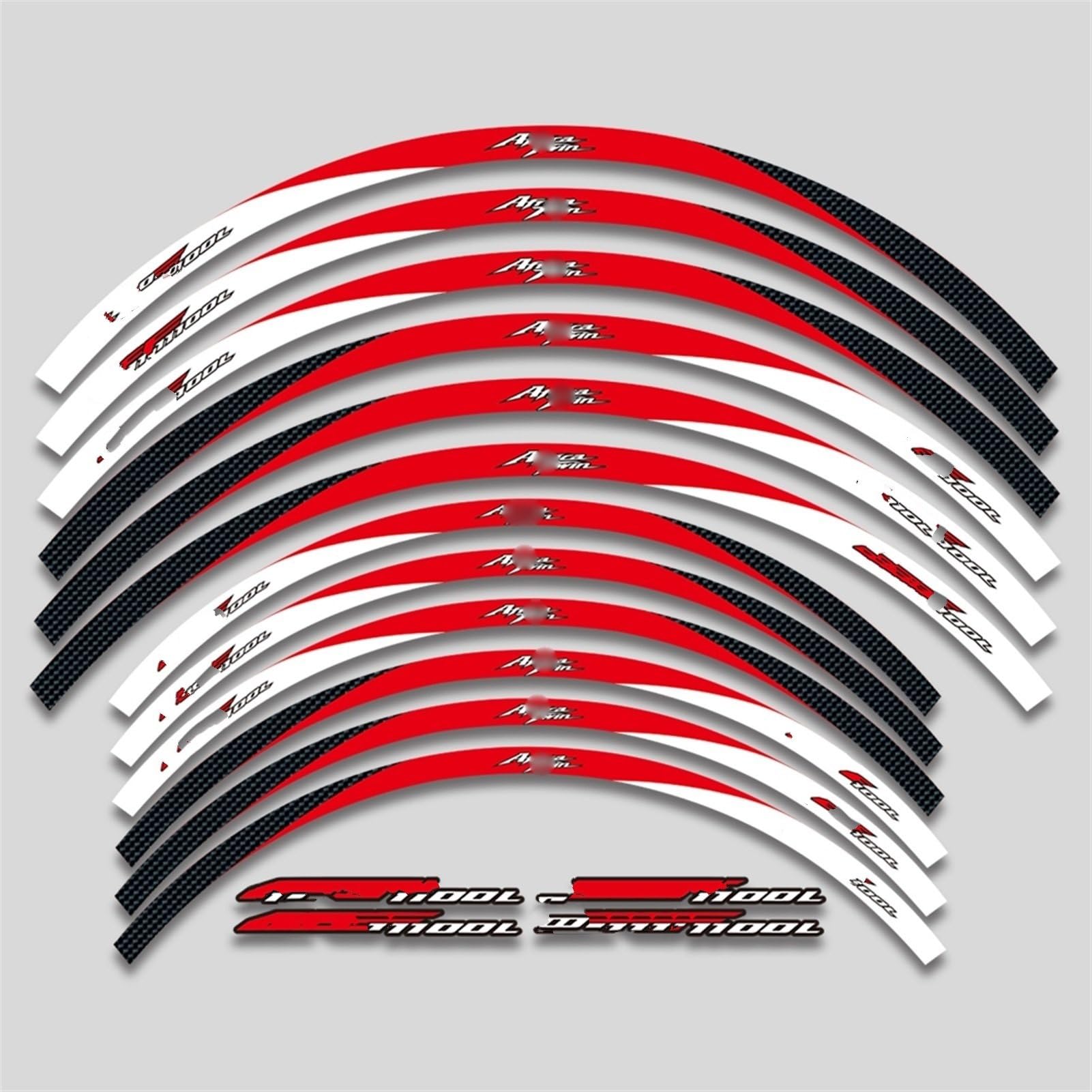 Motorcycle Accessories Front Rear Set Rim Sticker Wheel Decal Hub for CRF1100L for Africa-Twin Crf 1100L Decorative(Color1)