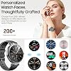 TOZO S8 Smartwatch AMOLED para mujer y hombre, rastreador de actividad física resistente al agua 3ATM | Monitor de frecuencia cardíaca, seguimiento de sueño y estrés, más de 100 modos deportivos, smartwatch con llamadas por Bluetooth y batería de larga duración para Android iOS, negro 5