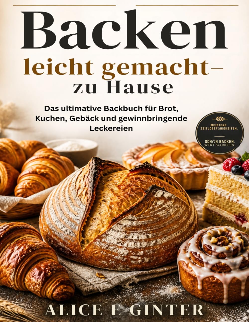Backen leicht gemacht –zu Hause: Das ultimative Backbuch für Brot, Kuchen, Gebäck und gewinnbringende Leckereien