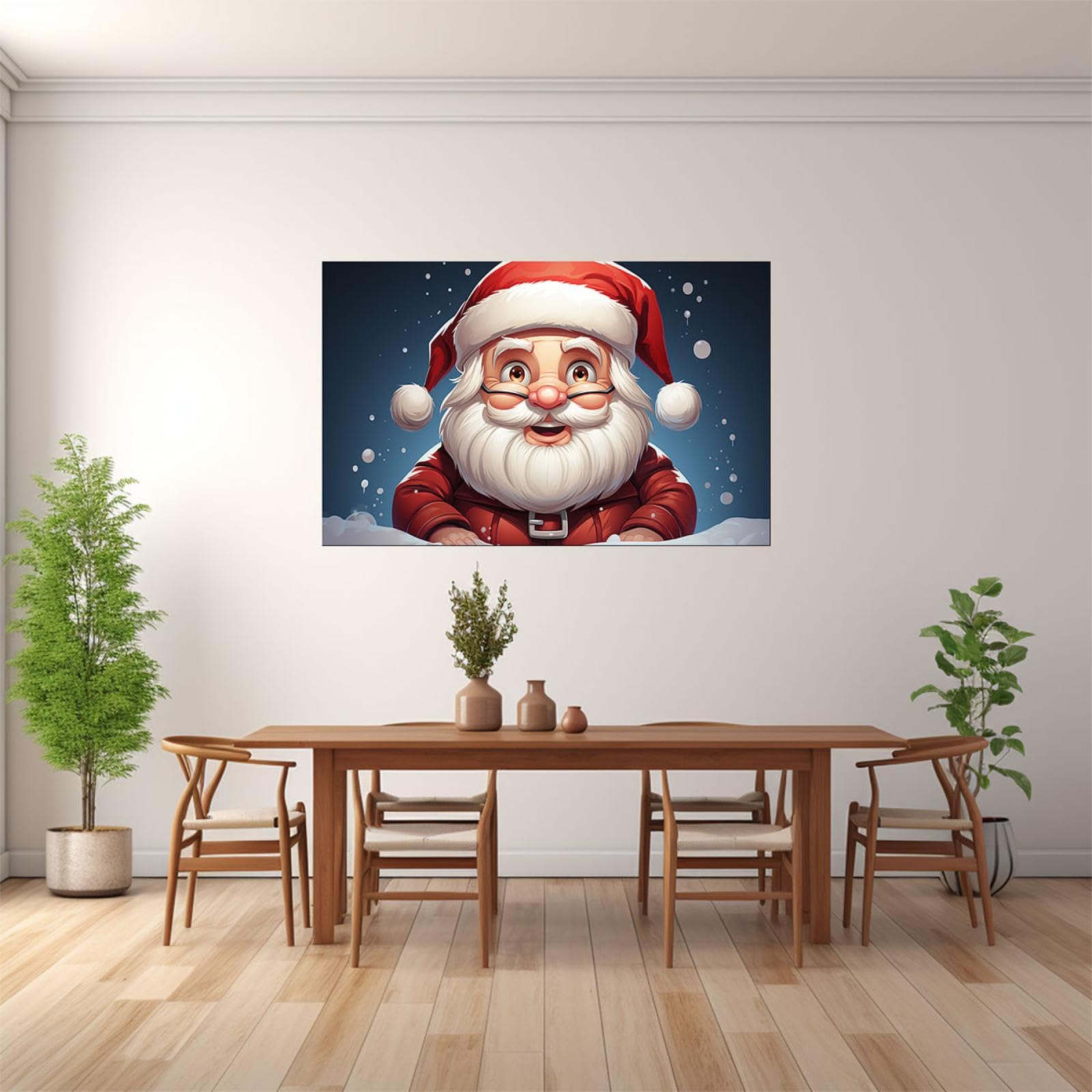 Amazon.co.jp: クリスマス キャンバスアートパネル家の装飾アート 