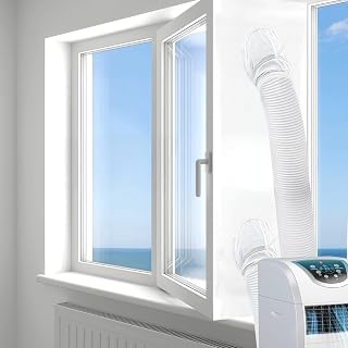 500cm Klimaanlage Fensterabdichtung für Mobile Klimageräte Wäschetrockner,Wasserdichte Selbstklebend Klima Fensterabdichtung,Klimaanlage Fenster Abdichtung für Flügelfenster Dachfenster