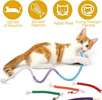 AOMiGT Interaktív Macskajáték 3db Catnip Rágóbot Fogápolás Szagosítás Macskáknak 4