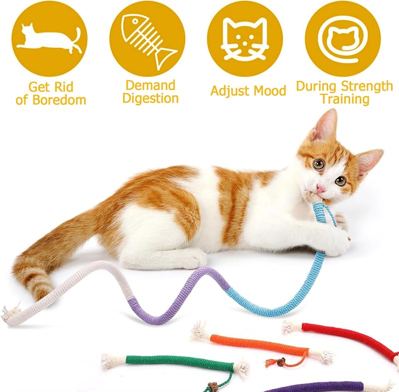 AOMiGT Interaktív Macskajáték 3db Catnip Rágóbot Fogápolás Szagosítás Macskáknak