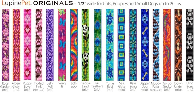 Collar de Seguridad para Gato LupinePet 1/2" Turquesa Arrecife miniatura 2