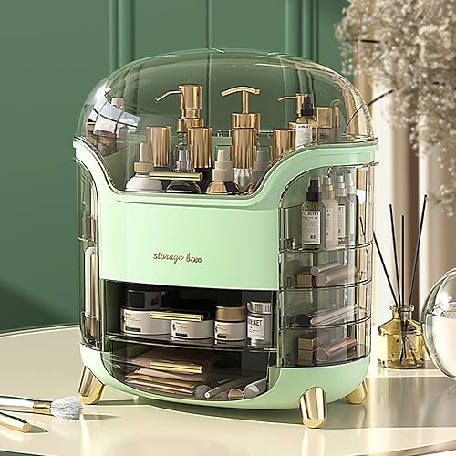 Miniatura 2 de Organizador de maquillaje grande mejorado para encimera, organizador de cosméticos, caja de almacenamiento de maquillaje, organizador de mostrador