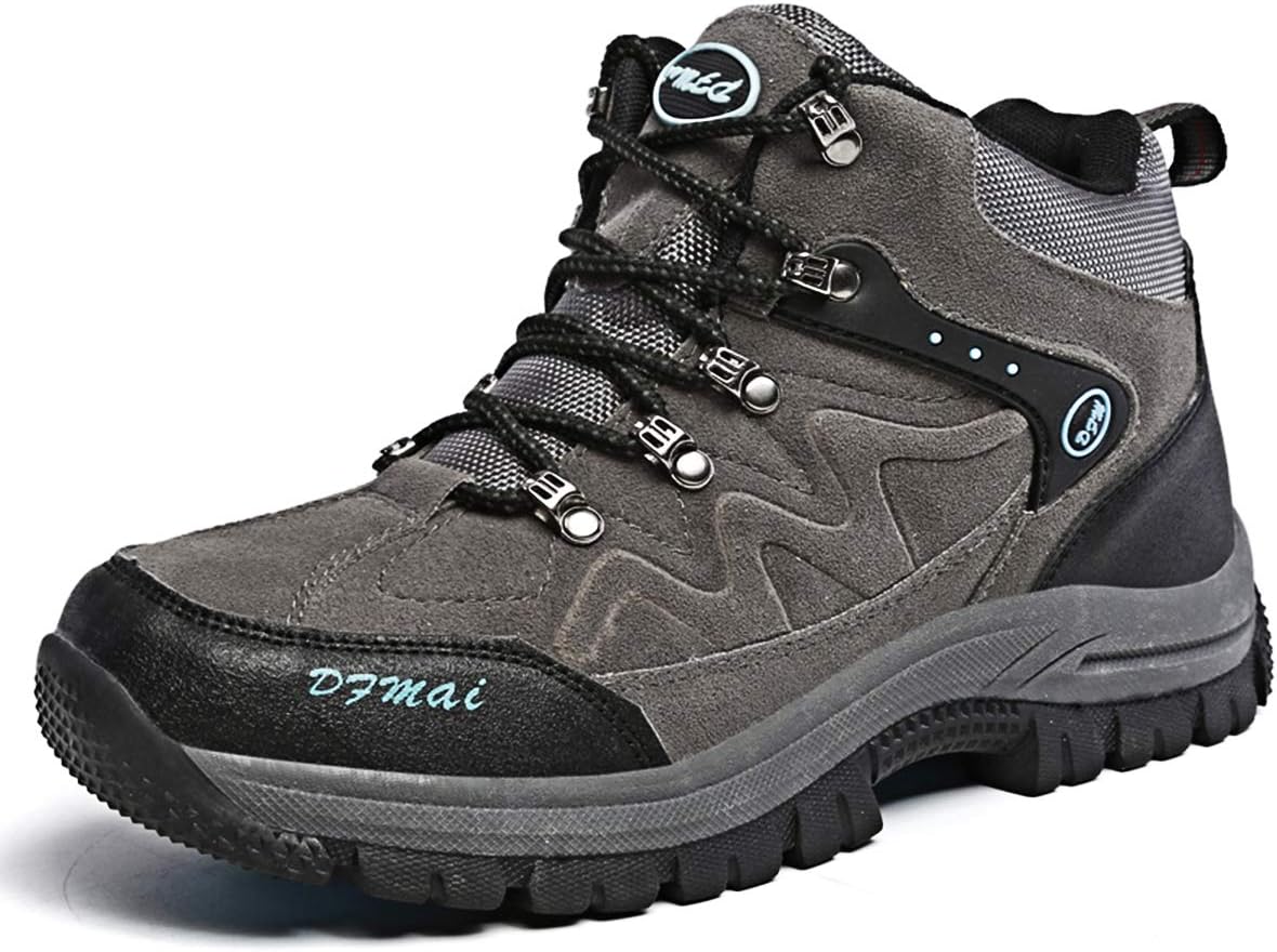 LCXAX Mens Ankle Walking Hiking Trekking Shoes Sneaker Anti-Slip Fleece Work Shoes Size