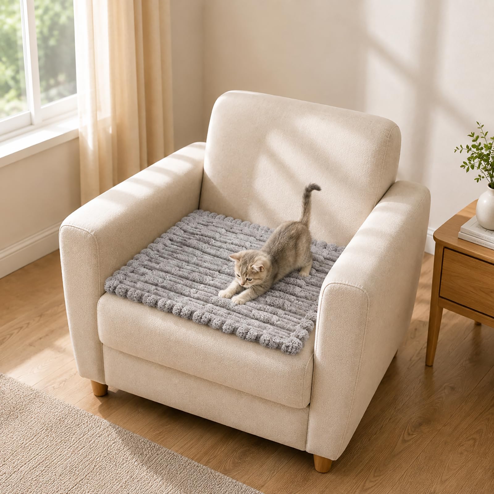 Zlune Waterproof Machine Washable Sofa Cover, Light Grey, 1 Pack — image 1