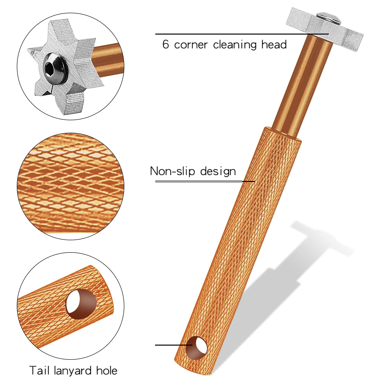 VIPMOON Golf Club Groove Sharpener Tool, Golf Brush and Groove Cleaner with Retractable Zip-line Aluminum Carabiner, Groove Sharpener Golf for Wedge & Irons, U & V-Grooves, Golf Accessories for Men