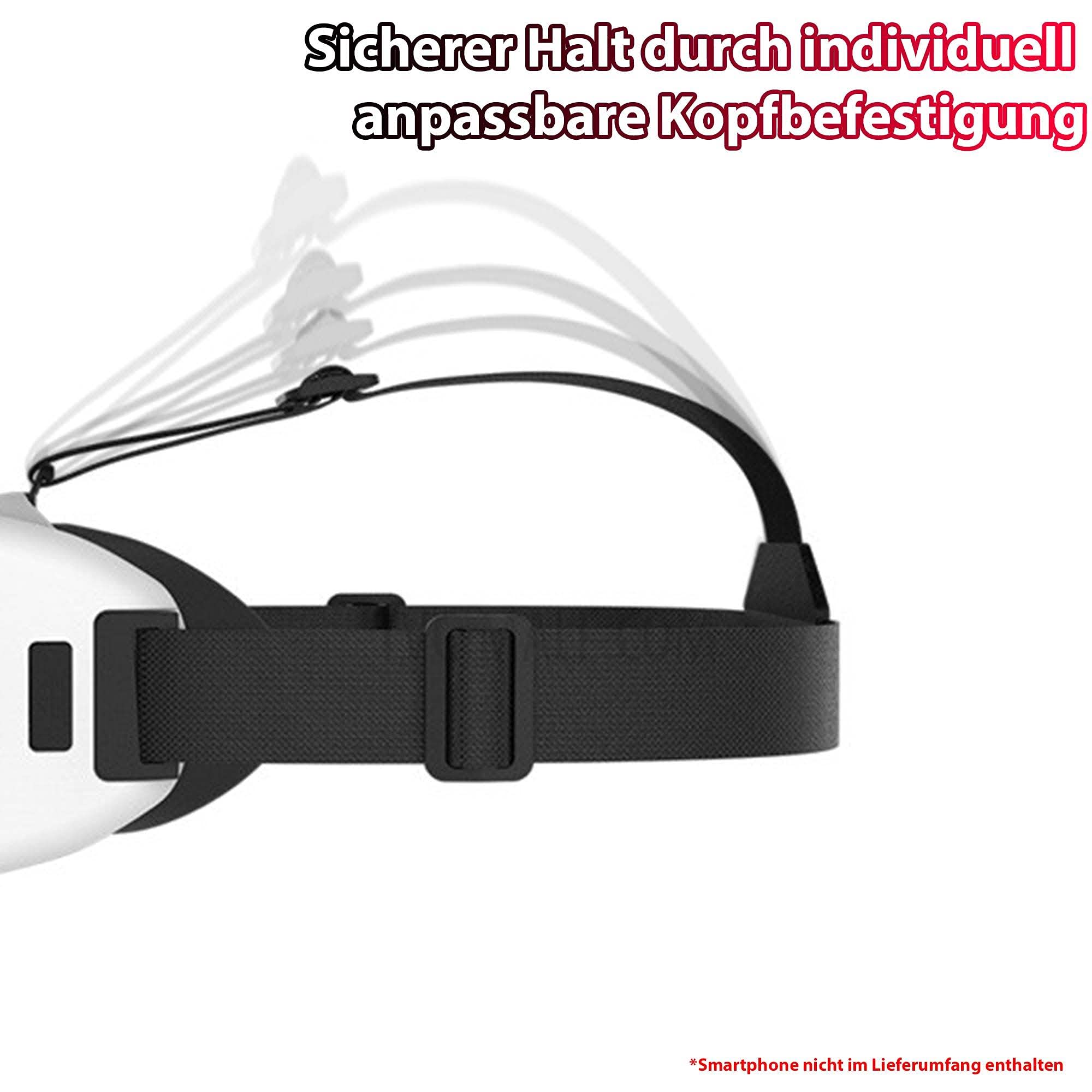 XWP VR Brille Mit Headset - 3D Virtual Reality Für Smartphones 4,7-6,6 Zoll